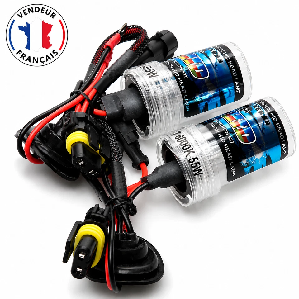 AMPOULES H1 XENON 5000K 35W POUR KIT XENON HID PHARE DE RECHANGE - Photo 1/1
