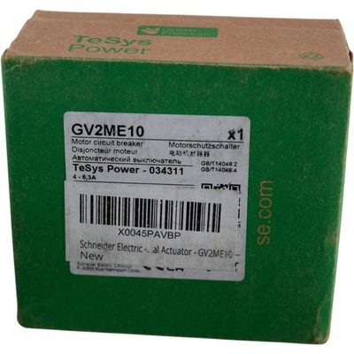NEW Schneider GV2ME10 4-6.3A Motor Circuit Breaker TeSys Power 034311 - Sealed 