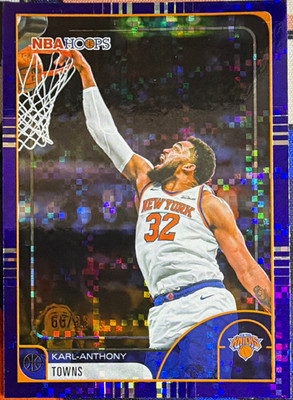 Topps 2025-26 NBA Hoops Karl-Anthony Towns Parallel 66/99 #249 Knicks