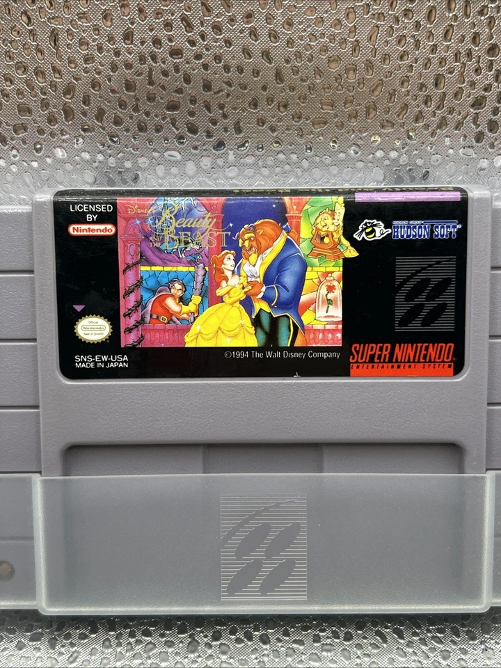 Disney's Beauty and the Beast (Super Nintendo SNES, 1994) Tested - Image 2 of 4