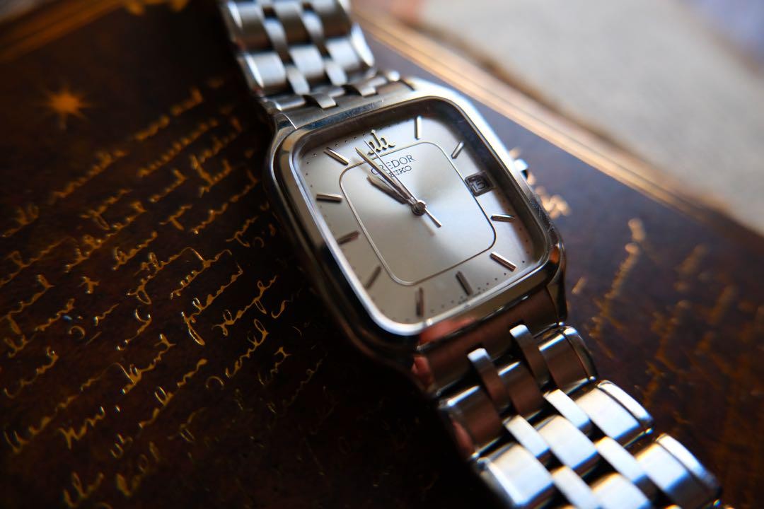 Credor Seiko 8j82-5a10 Qzgcax023 Watch Quartz Dress Watch Elegant