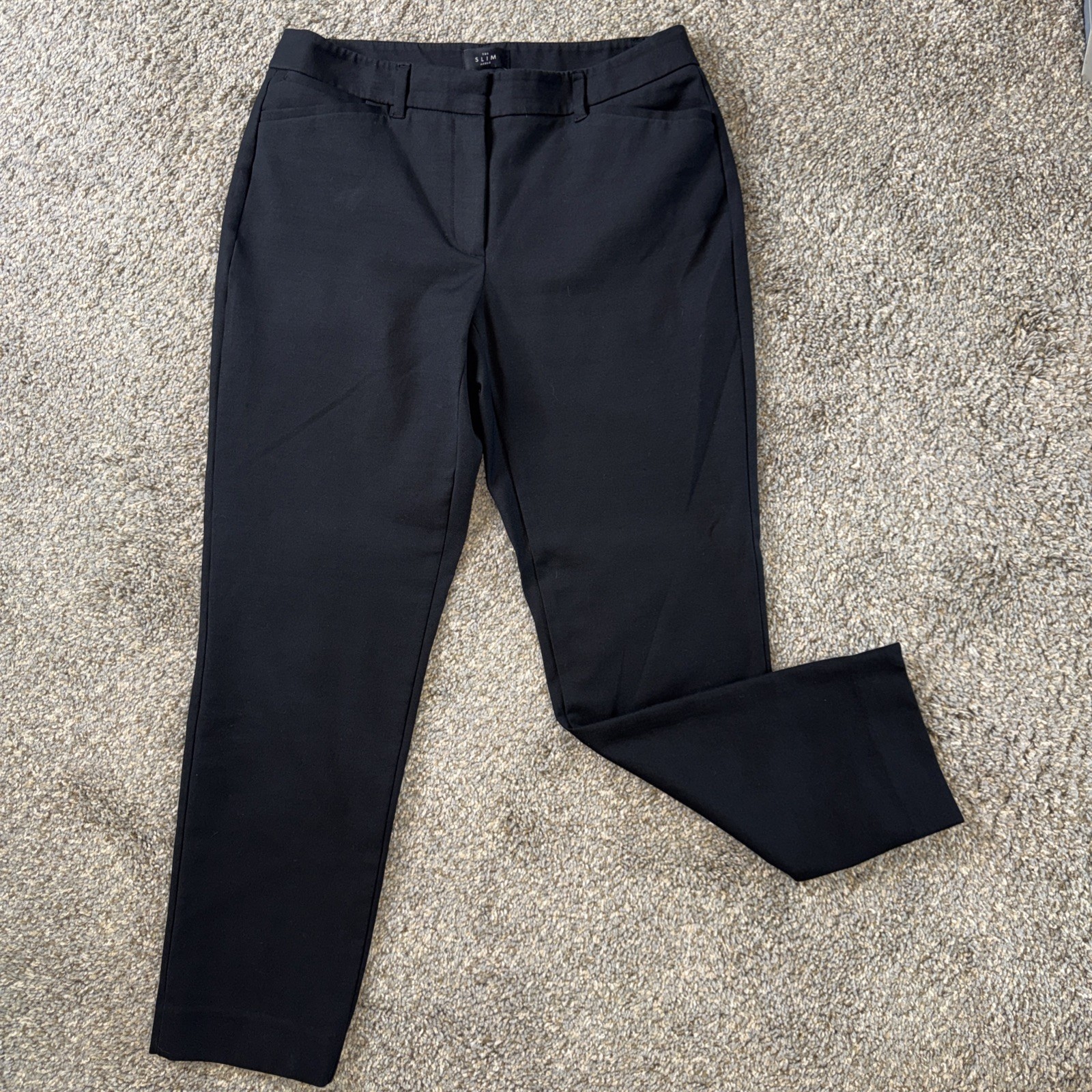 White House Black Market The Slim Ankle Black Dress Pants Size 6 F0070