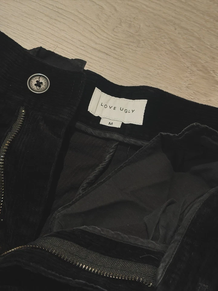 I Love Ugly Japanese Style Kobe Pant Corduroy Size Medium Black - Image 2 of 3