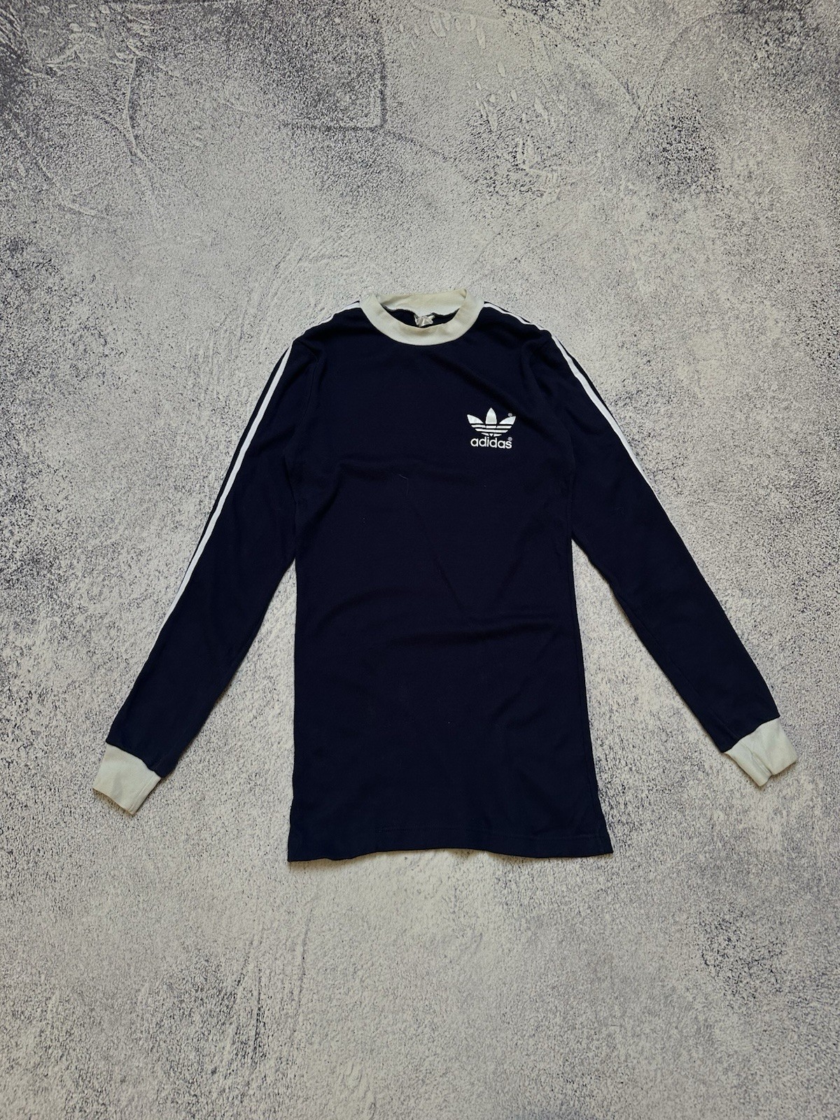 Adidas Vintage 1980s Athletic Blue Shirt Made in Ireland Size S Football Jersey
