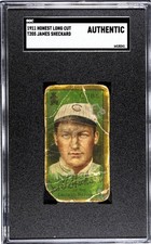 1911 T205 JIMMY SHECKARD JAMES HONEST LONG CUT GOLD BORDER SGC A CHICAGO CUBS