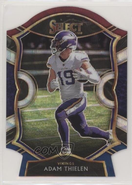 2020 Panini Select Concourse Tri-Color Prizm Die-Cut Adam Thielen #14 02ia