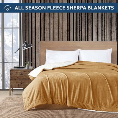 Winter Nights Soft Fleece Blanket Quilt Blanket Dual Sided Sofa Couch Blankets