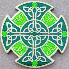 Celtic Knot Geocoin - LE Antique Bronze - Activated & Adoptable - TB7TEGT