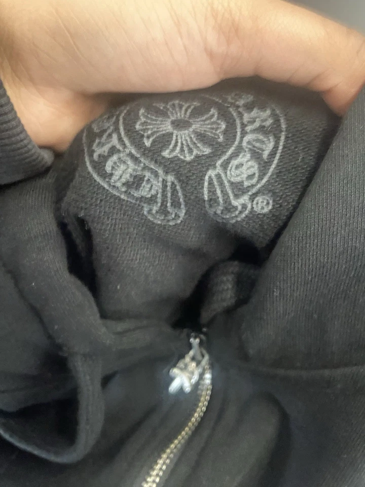 Chrome Heart Men's Zip-Up Hoodie Size Medium - Image 2 of 4