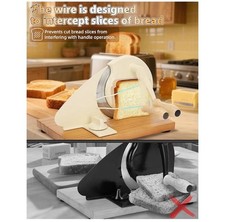 Manual Bread Slicer for Homemade Sourdough Bread, Versatile Hand Crank Bread