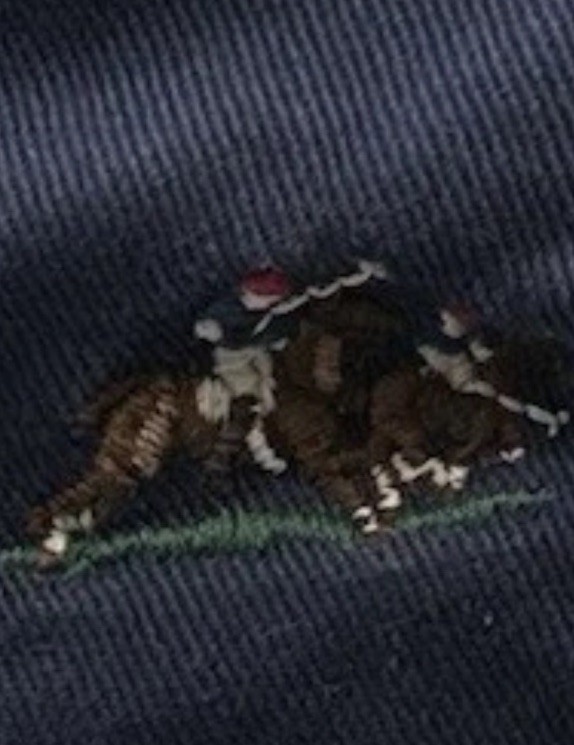 Polo Ralph Lauren Embroidered Hat Cap Navy Taxi Cocktail Bow Tie Shoes Logo Rare thumbnail 7