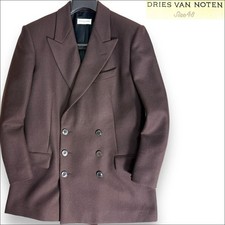 Mens Dries Van en J5072 Super  Dries Van en Autumn Winter Peak Lapel Double Brea