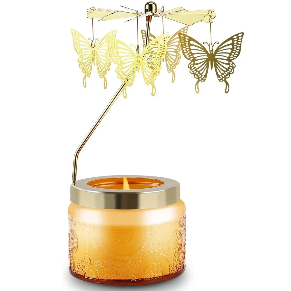 Butterfly Rotatable Lavender Scented Candle Gifts for Women Unique Birthday Gift - Image 2 of 4