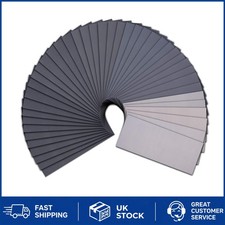 High Grit Sandpaper Pack - 42 Pcs Wet and Dry Sheets for All Material Finishes