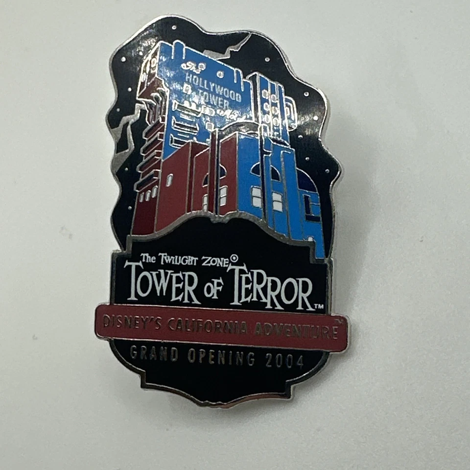 Prendedor Gran Inauguración Torre del Terror 2004 Disney Twilight Zone California Adventure Foto 2 de 4