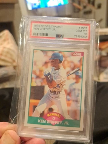 1989 SCORE TRADED  PSA 10   #100T KEN GRIFFEY JR  ROOKIE  HOT HOT 🔥 CARD