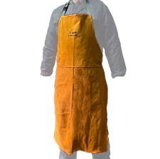 Leather Work Shop Apron, Buckle straps, Heat  Flame Resistant Heavy Duty Wel...