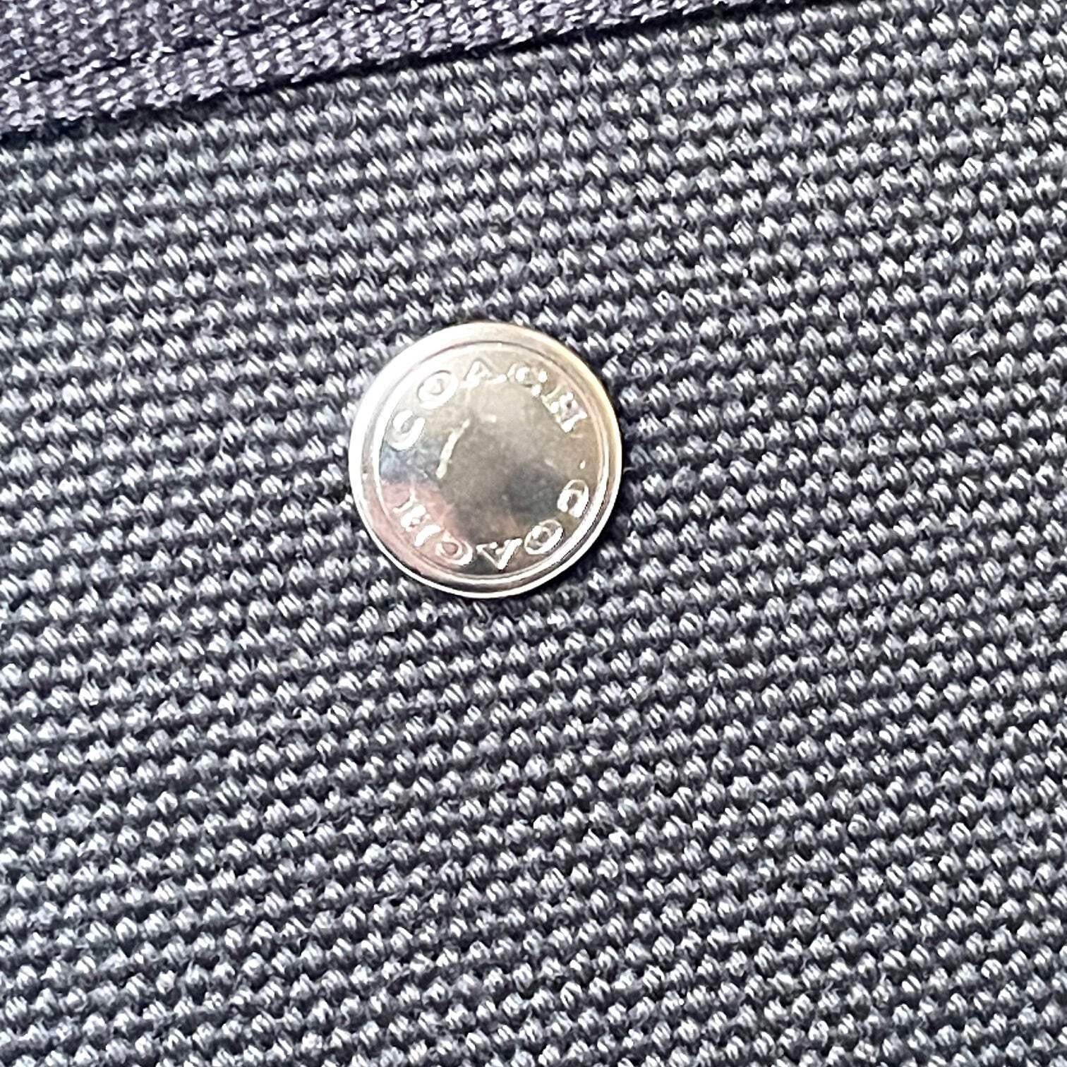 Coach Cargo Tote 42 Large Black Canvas Leather Lightweight Shoulder Bag CP163 thumbnail 12