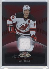 2015-16 Upper Deck Fleer Showcase Materials Red Glow 74/99 Adam Henrique #89 0a4