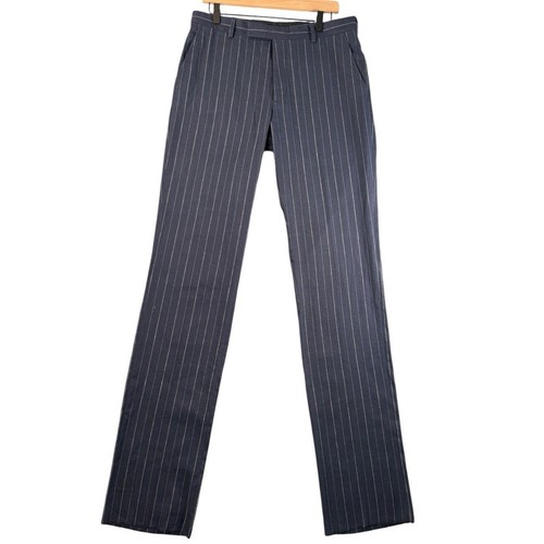 Ralph Lauren Purple Label, Ralph Lauren Purple Label Vintage Center Pant Italy Navy Pinstripe Dress Pants