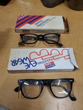 Vintage American Safety Flexi-Fit Glass Lens Safety Glasses w/Box Brand New