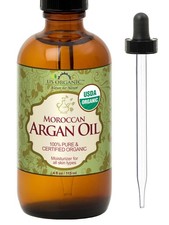 US Organic Moroccan Argan Oil, Cold-Pressed Virgin, USDA 4 Fl Oz Pack of 1 
