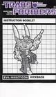 Transformers Original G1 1985 Insecticon Kickback Instructions Booklet