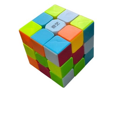 QiYi 3x3 Speed Cube Stickerless Professional Magic Cube Puzzle Toy Multicolor