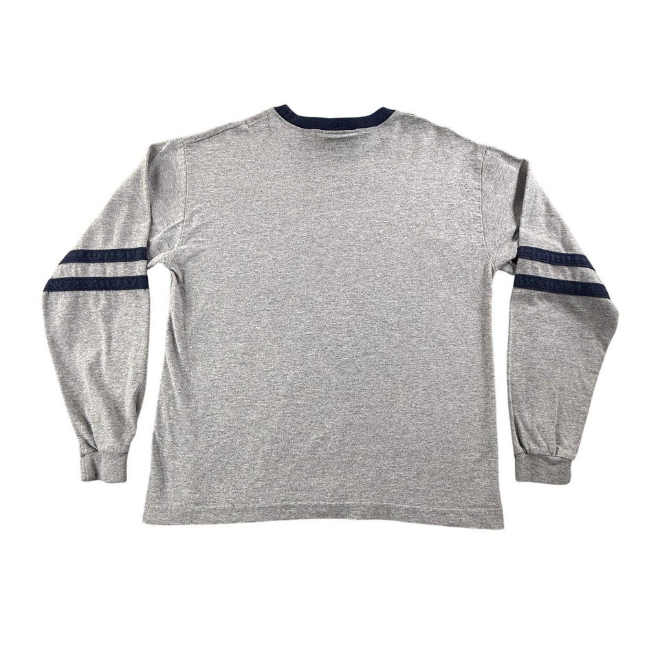 Vintage Quiksilver Shirt Boys Medium Gray Ringer Surfer USA Made 90s Teen Y2K - Изображение 2 из 4