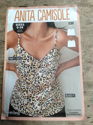 Simply Schnittmuster für Anita Camisole EASY Spaghettiträger Gr. 6 - 24 Neu