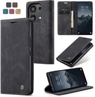HandyhüLle Xiaomi Redmi Note 13 Pro 4G Leder Vintage KlapphüLle StäNder