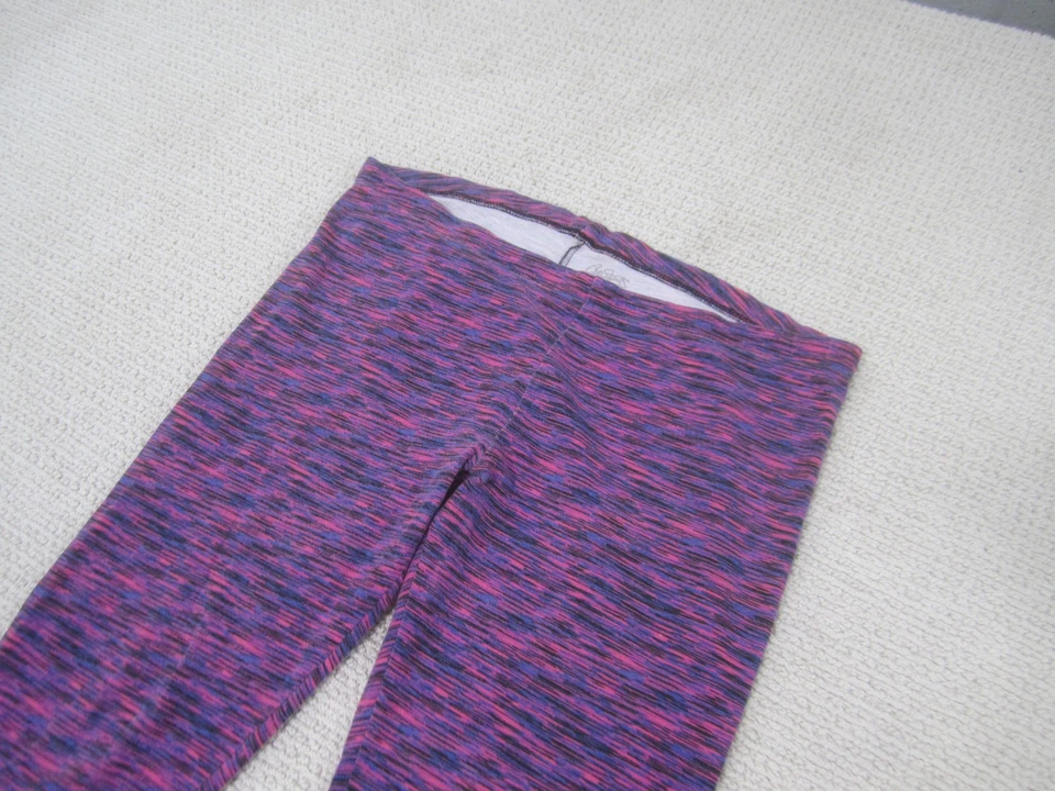 Leggings City Streets Capri feminina XL roxa rosa corante espacial algodão stretch ioga - Imagem 2 de 4