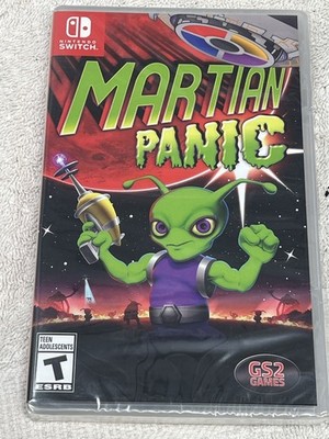 GS2 Games Martian Panic Nintendo Switch HAC P A7BVA - New Factory Sealed