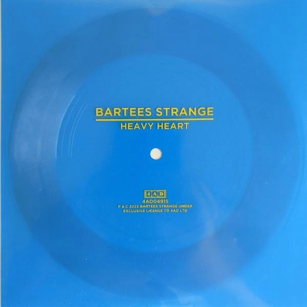 Bartees Strange Heavy Heart 7" Vinyl UK 4AD 2022 Promo Blau Flexi Disc 4AD0491S