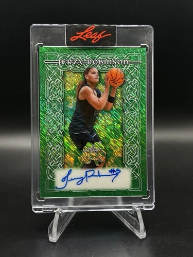 JERZY ROBINSON 1/1 AUTOGRAPH 2026 Leaf Metal ST. PATRICK'S DAY Shimmer Auto