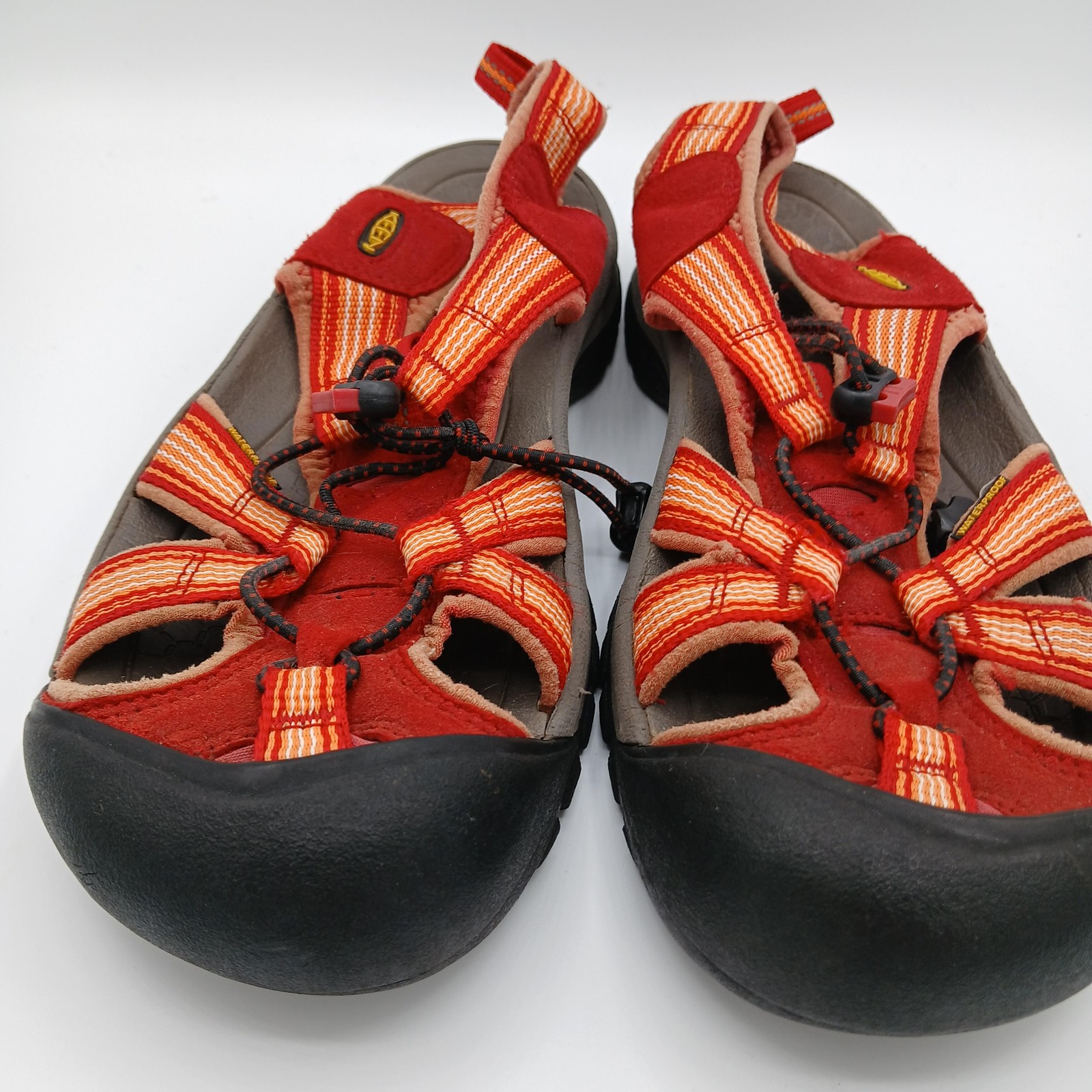 Scarpe Keen donna taglia 8 rosso arancione impermeabili sandali outdoor escursionismo acqua
