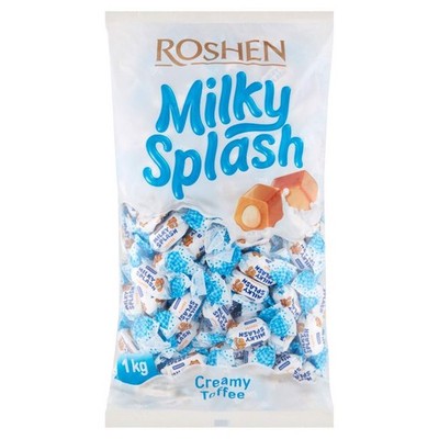 4823077608810 Roshen Milky Splash Toffi z nadzieniem mlecznym 1 kg ROSHEN