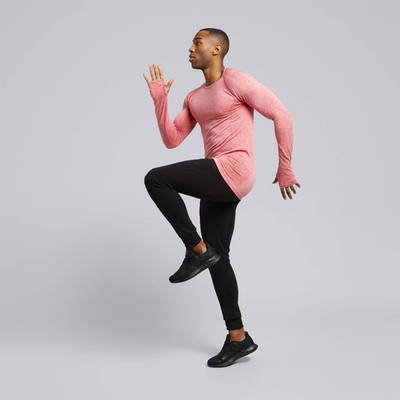 Human Performance Engineering (HPE) Male Cross X Seamless Long Sleeve Top - Red