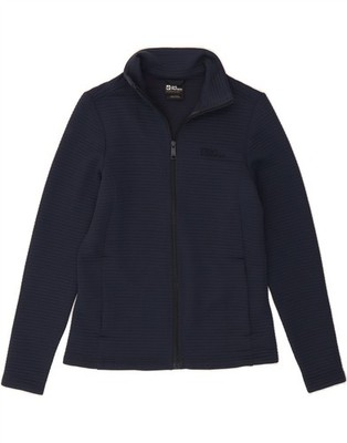 JACK WOLFSKIN Womens Tracksuit Top Jacket UK 8/10 Small Navy Blue X207