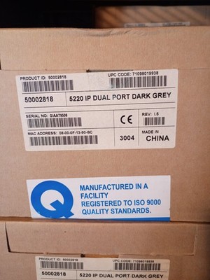 Mitel 5220 IP Dual Port Phone 50002818 - Dark Gray