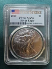 2020 American Silver Eagle First Strike PCGS MS70