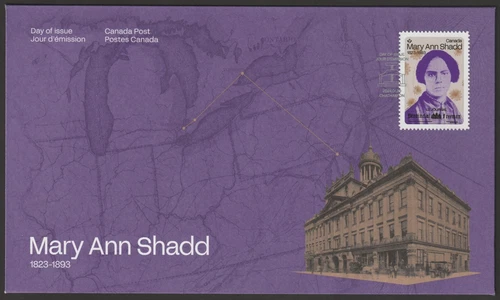Canada #3412, Black History, Mary Ann Shadd, Official First Day Cover, FDC 2024