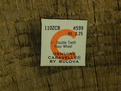 Genuine Caravelle 11OZCB Double Tooth Hour Wheel 599 Watch Part NEW OLD STOCK