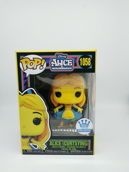 Funko Pop Alice (Curtsying) Disney Alice In Wonderland 1058 Exclusiv Black Light-image
