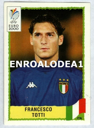 FIGURINA PANINI EUROPEI EURO 2000 N 181 TOTTI ITALIA ITALY NUOVA PERFETTA