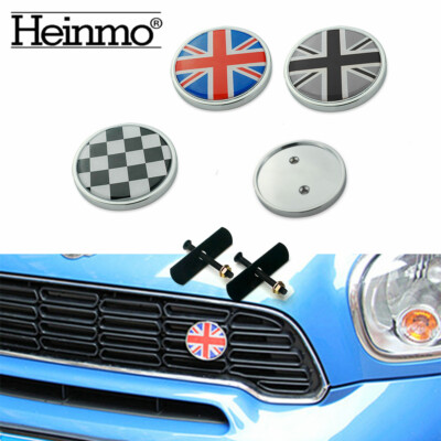 Emblema S Per Griglia Mini Cooper - Rosso E Nero, 6x5 Cm, Compatibile Con Vari Modelli