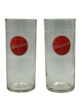 2x Sinalco Vintage Trinkglas Sammler Glas Limonade Gläser