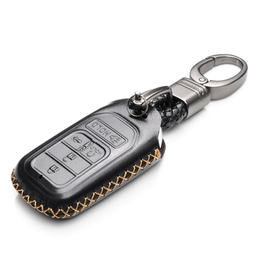 Vitodeco 5 botones cuero sin llave inteligente llavero estuche protector para Honda - Imagen 3 de 17