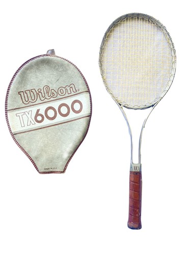 Vintage WILSON TX 6000 Professional Chrome Tennis Racquet / Racket with ...