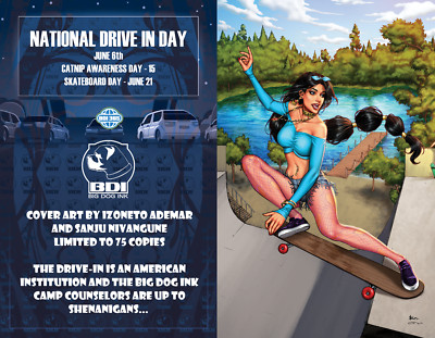 BIG DOG INK CAMP CROSSOVER SKATEBOARD DAY PRINCESS JASMINE VARIANT
